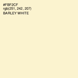 #FBF2CF - Barley White Color Image