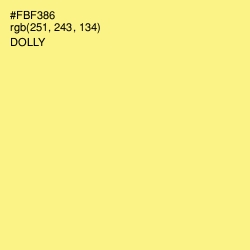 #FBF386 - Dolly Color Image