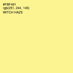 #FBF491 - Witch Haze Color Image