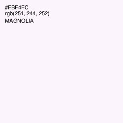 #FBF4FC - Magnolia Color Image