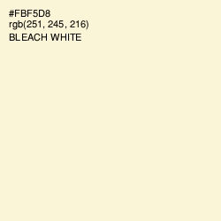 #FBF5D8 - Bleach White Color Image
