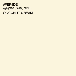 #FBF5DE - Coconut Cream Color Image