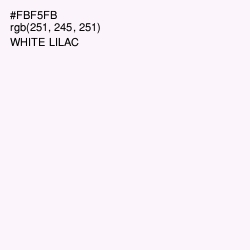 #FBF5FB - White Lilac Color Image