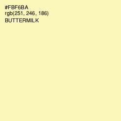 #FBF6BA - Buttermilk Color Image