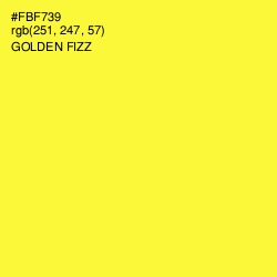 #FBF739 - Golden Fizz Color Image