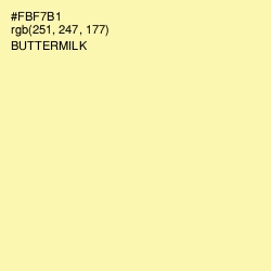 #FBF7B1 - Buttermilk Color Image