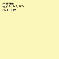 #FBF7BB - Pale Prim Color Image