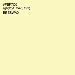 #FBF7C0 - Beeswax Color Image