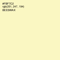 #FBF7C2 - Beeswax Color Image