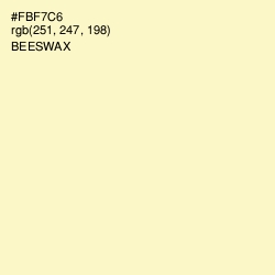 #FBF7C6 - Beeswax Color Image