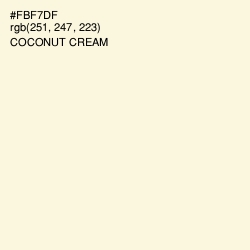 #FBF7DF - Coconut Cream Color Image