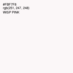 #FBF7F8 - Wisp Pink Color Image