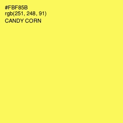 #FBF85B - Candy Corn Color Image