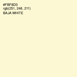 #FBF8D3 - Baja White Color Image