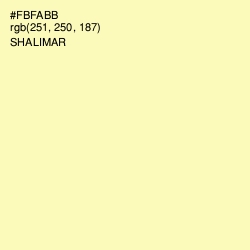 #FBFABB - Shalimar Color Image