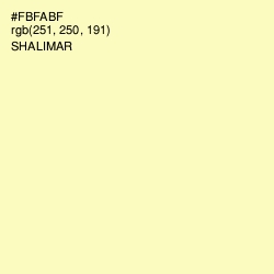 #FBFABF - Shalimar Color Image