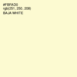 #FBFAD0 - Baja White Color Image