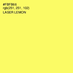 #FBFB66 - Laser Lemon Color Image