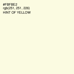 #FBFBE2 - Hint of Yellow Color Image