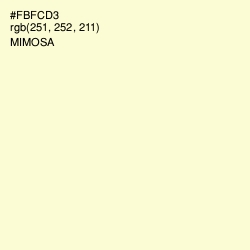 #FBFCD3 - Mimosa Color Image