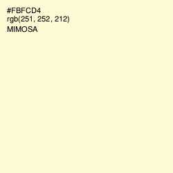 #FBFCD4 - Mimosa Color Image