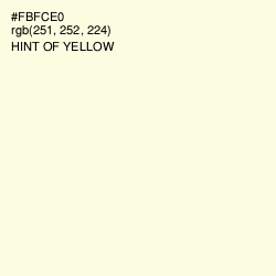 #FBFCE0 - Hint of Yellow Color Image