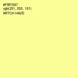 #FBFD97 - Witch Haze Color Image