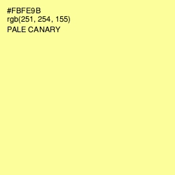 #FBFE9B - Pale Canary Color Image