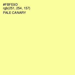 #FBFE9D - Pale Canary Color Image