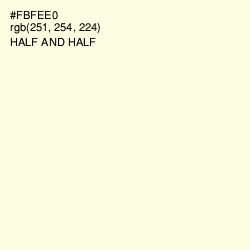 #FBFEE0 - Half and Half Color Image