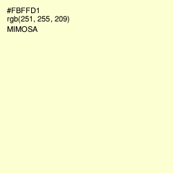 #FBFFD1 - Mimosa Color Image