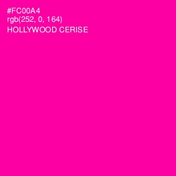 #FC00A4 - Hollywood Cerise Color Image