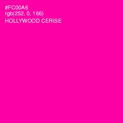 #FC00A6 - Hollywood Cerise Color Image