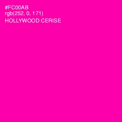 #FC00AB - Hollywood Cerise Color Image