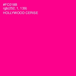 #FC018B - Hollywood Cerise Color Image