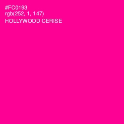 #FC0193 - Hollywood Cerise Color Image