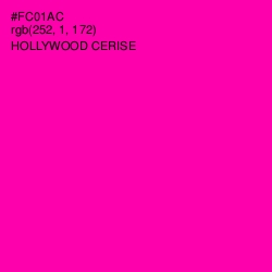 #FC01AC - Hollywood Cerise Color Image