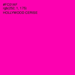 #FC01AF - Hollywood Cerise Color Image