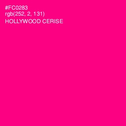 #FC0283 - Hollywood Cerise Color Image