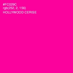 #FC029C - Hollywood Cerise Color Image