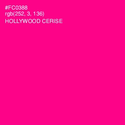 #FC0388 - Hollywood Cerise Color Image