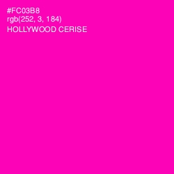 #FC03B8 - Hollywood Cerise Color Image