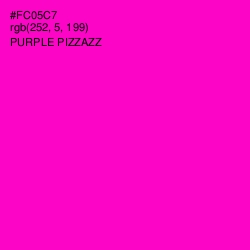 #FC05C7 - Purple Pizzazz Color Image