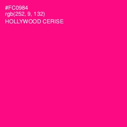 #FC0984 - Hollywood Cerise Color Image