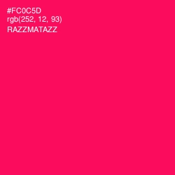 #FC0C5D - Razzmatazz Color Image