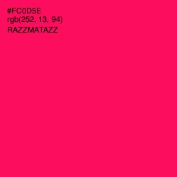 #FC0D5E - Razzmatazz Color Image