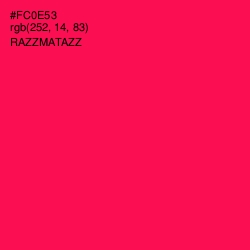 #FC0E53 - Razzmatazz Color Image