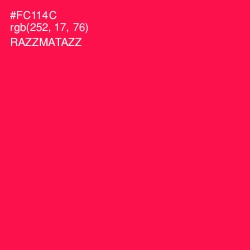 #FC114C - Razzmatazz Color Image