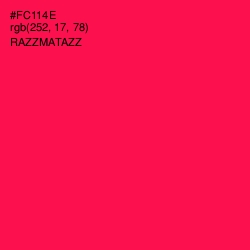 #FC114E - Razzmatazz Color Image