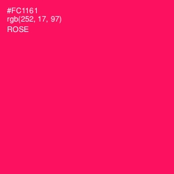 #FC1161 - Rose Color Image